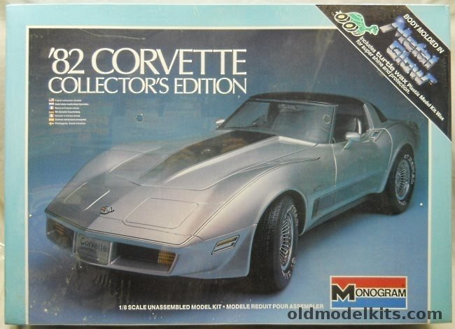 Monogram 1/8 1982 Chevrolet Corvette 'Metal Glow' Issue, 2606 plastic model kit